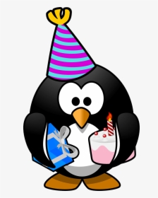 Birthday Penguin Clipart, HD Png Download, Free Download