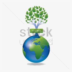 Globe Go Green Clipart Earth Transparent Png - Think Blue Go Green, Png Download, Free Download