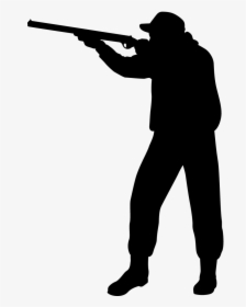 Deer Hunting Quail Hunting Clip Art - Silhouette Of A Hunter, HD Png Download, Free Download