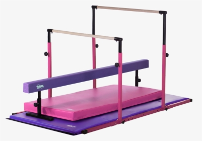 Balance Beam Gymnastics Mat Uneven Bars Horizontal - Gymnastics Beam Bar And Mat, HD Png Download, Free Download