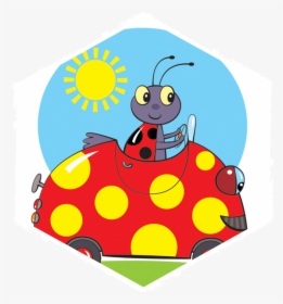 Insectropolis Bugs On The Go - Ladybug Driving A Car, HD Png Download, Free Download