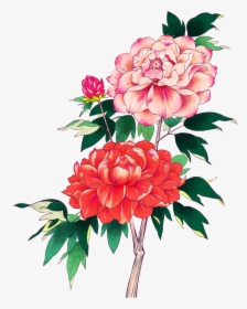Manga Flowers Png - Common Peony, Transparent Png, Free Download