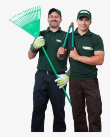 Two Gardeners Holding Gardening Equipment - Gardeners Complete Uniform, HD Png Download, Free Download