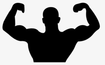 Muscle Man Clipart - Muscular Man Silhouette Png, Transparent Png, Free Download