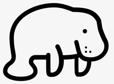 Icon Free Download Png - Manatee Icon, Transparent Png, Free Download