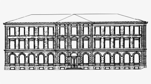 Shed,symmetry,monochrome Photography - Old Buildings Facade Drawings, HD Png Download, Free Download