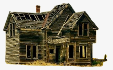 Oldhouse Sticker , Png Download - Abandoned Farmhouse, Transparent Png, Free Download