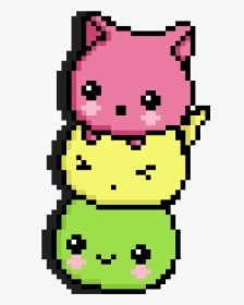 Pixel Art Kawaii Cat Hd Png Download Kindpng