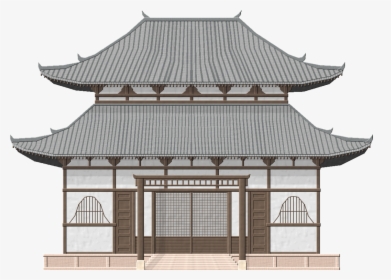 Japan Clipart Old House Japanese - Drawing Temples In Japan, HD Png Download, Free Download