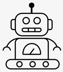 Robot, Technology, Robotic, Machine, Design, Logo, - Robot Logo Drawing, HD Png Download, Free Download