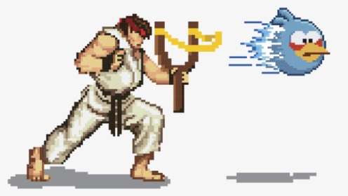Ryu Throwing A Fireball, HD Png Download, Free Download