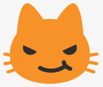 Cute Cat Emoji Kitten Android - Android Black Cat Emoji, HD Png Download, Free Download