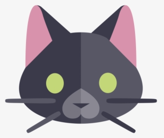 Nature Cat Emoji - Black Cat Emoji, HD Png Download, Free Download