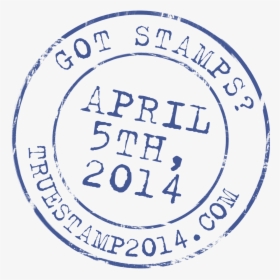Stamp Clipart Airmail - Circle, HD Png Download, Free Download
