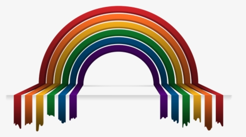 Traditional Rainbow Made Of Paint Running Towards You, HD Png Download, Free Download