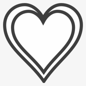 Thumb Image - Clipart Double Heart Outline, HD Png Download, Free Download