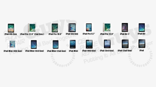 Ipad Screen Repair Frisco - All Apple Ipad Models, HD Png Download, Free Download