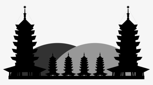 Bali Temple Silhouette Png, Transparent Png, Free Download