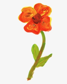 Flower Painting Simple, HD Png Download, Free Download