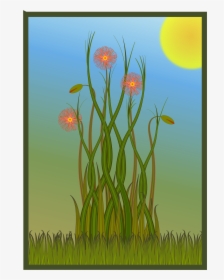 Grass And Flowers Clip Arts - Iris, HD Png Download, Free Download