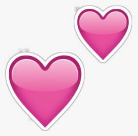 Double Hearts Png For Kids - Pink Heart Emoji Transparent, Png Download, Free Download