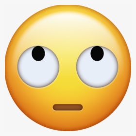 Download Flushed Emoji Icon - Ios Shocked Emoji Png, Transparent Png, Free Download