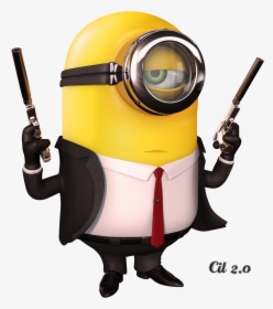 Humor Clipart Minion - Minion Hitman Png, Transparent Png, Free Download