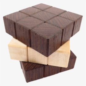 Twisted Cube - Transparent Wooden Puzzle, HD Png Download, Free Download