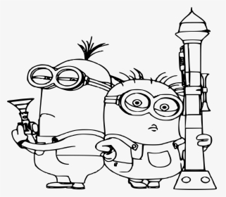 Path310 - Kevin Despicable Me Coloring Page, HD Png Download, Free Download