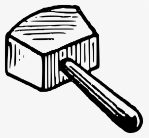 Mallet Hammer Tool Free Picture - Mallet Drawing, HD Png Download, Free Download