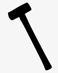 Sledge Hammer Silhouette Png, Transparent Png, Free Download