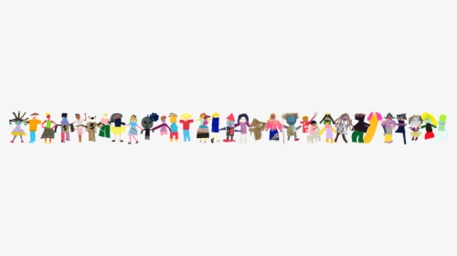 Paper Doll Holding Hands Png, Transparent Png, Free Download