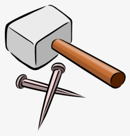 Transparent Gavel Png - Animated Hammer And Nail, Png Download, Free Download