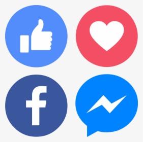 Download Icons Facebook Messenger Like Love Svg Eps - Facebook Instagram Youtube Logo, HD Png Download, Free Download
