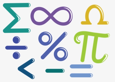 Mathematics Euclidean Vector Number Symbol - Math Symbols Clipart Png, Transparent Png, Free Download