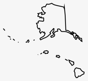 Alaska And Hawaii Outline, HD Png Download, Free Download
