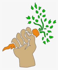Hand Holding Carrot Clipart, HD Png Download, Free Download