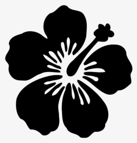 Hawaiian Hibiscus Silhouette Flower - Flower Svg, HD Png Download, Free Download