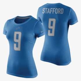 Nike Detroit Lions Women"s Blue Matthew Stafford Player - Sports Jersey, HD Png Download, Free Download