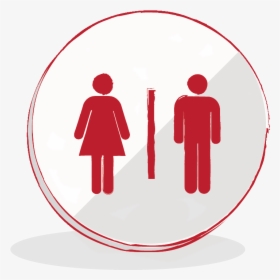 Men And Women Stick Figures Clipart , Png Download - Man Woman Handicap Vector, Transparent Png, Free Download