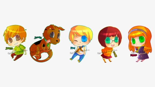 Chibi Movie Game Characters - Chibi Scooby Doo Characters, HD Png Download, Free Download