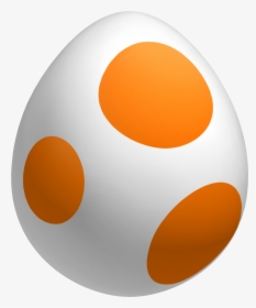 Super Mario Orange Yoshi Egg, HD Png Download, Free Download