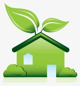 Example Of How We Want To See A House And Leaf Combined - Logo Green House Png, Transparent Png, Free Download