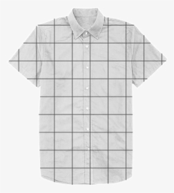 Grid Print Dad Shirt - Polo Shirt, HD Png Download, Free Download