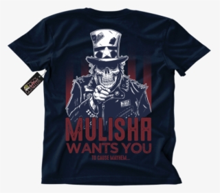 Metal Mulisha Choose You T-shirt Mens Back Navy Uncle - Armed Society Metal Mulisha, HD Png Download, Free Download