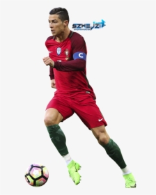 Cristiano Portugal Ronaldo Football Uefa Player Sport - Kick Up A Soccer Ball, HD Png Download, Free Download