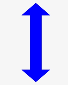 Blue Double Ended Arrow, HD Png Download, Free Download
