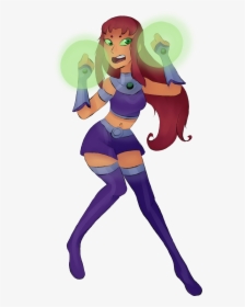 Transparent Cyborg Png - Starfire Teen Titans Animated, Png Download, Free Download
