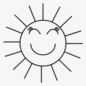 Sun Line Art Clipart Best - Sun Symbol Black And White, HD Png Download, Free Download