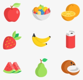 Summer Food & Drink - Fruits And Vegetables Icon Png, Transparent Png, Free Download